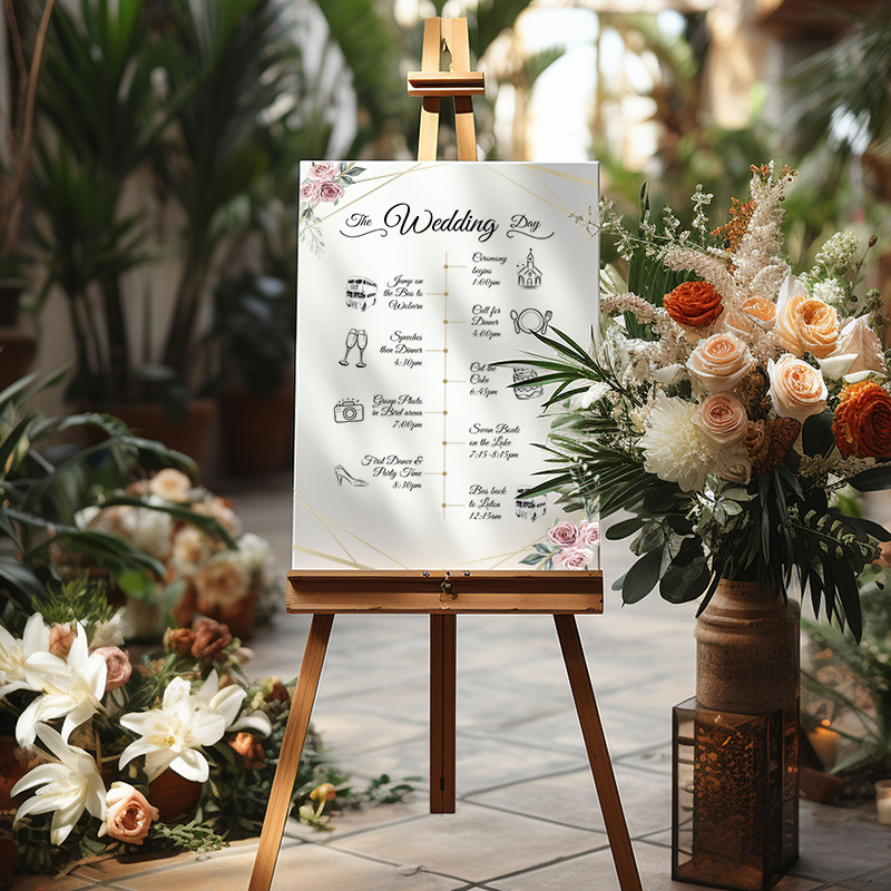 wedding sign easel correx